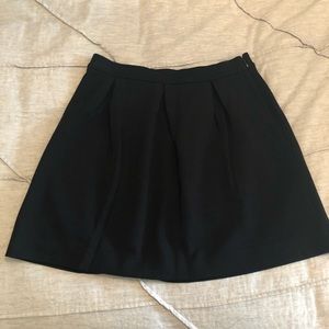 Madewell Black Ponte Knit Skirt